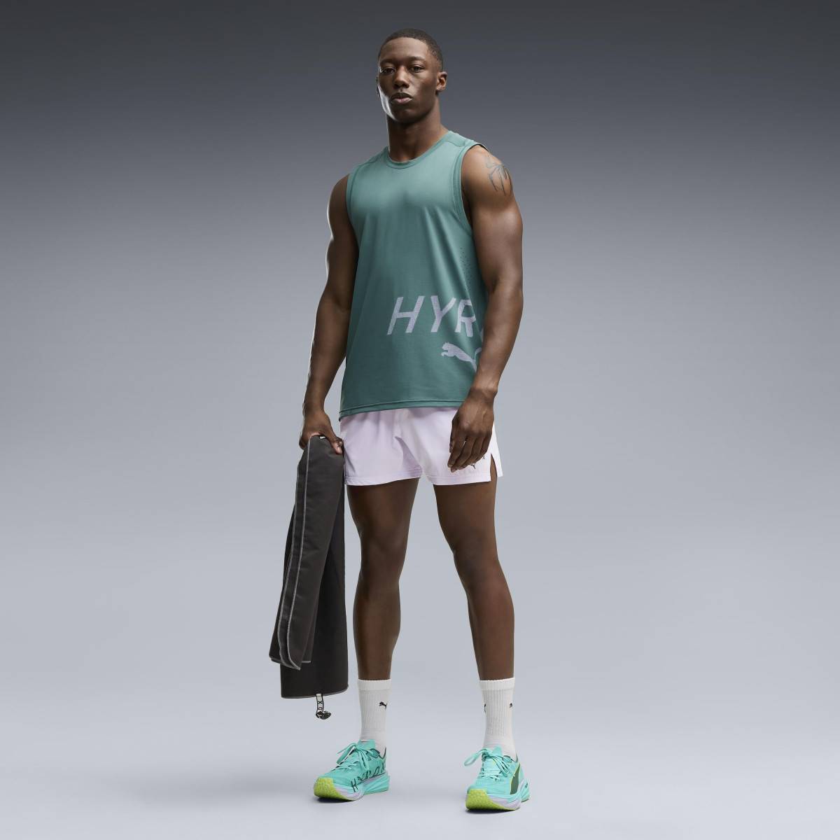 PUMA HYROX PWRMODE TRAINING Mens Tank Top - Green