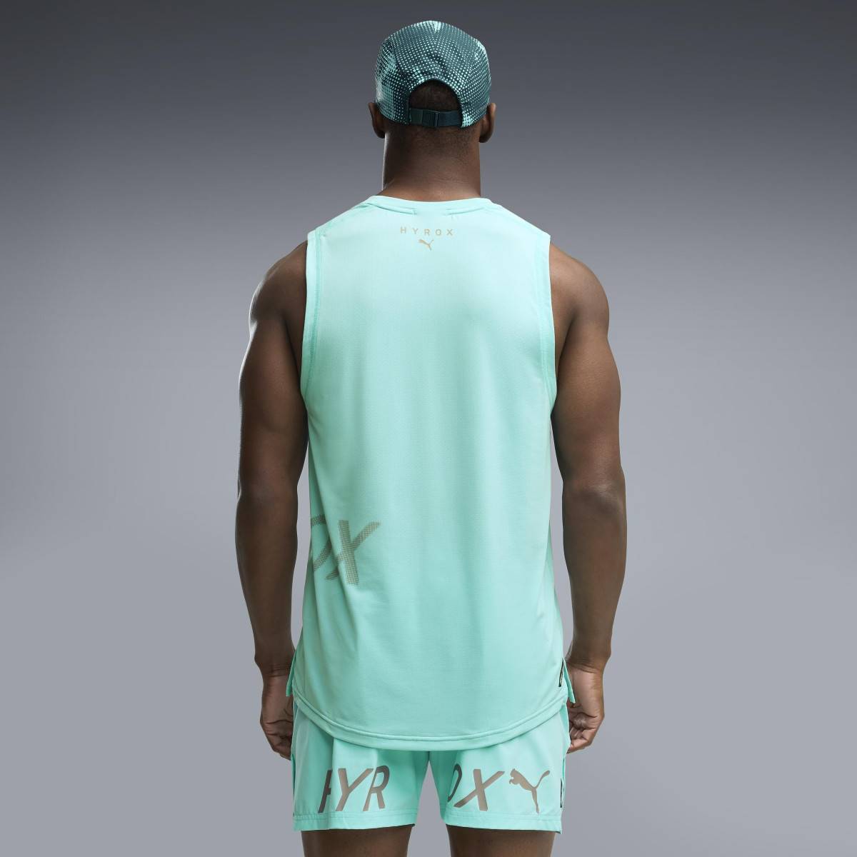 PUMA HYROX CUTOFF Mens Tank Top - Turquoise