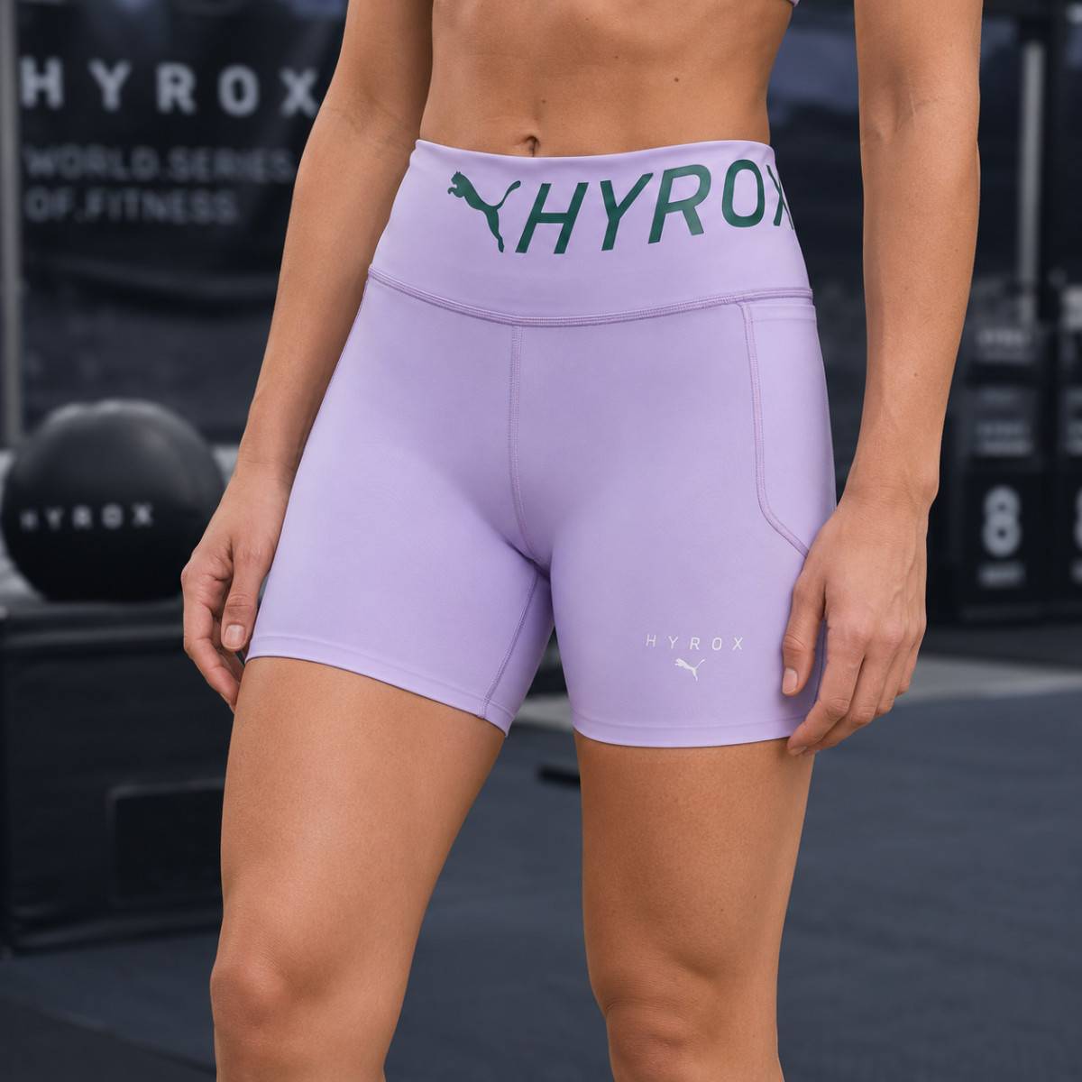 PUMA HYROX PWRMODE Damen-Shorts - rosa