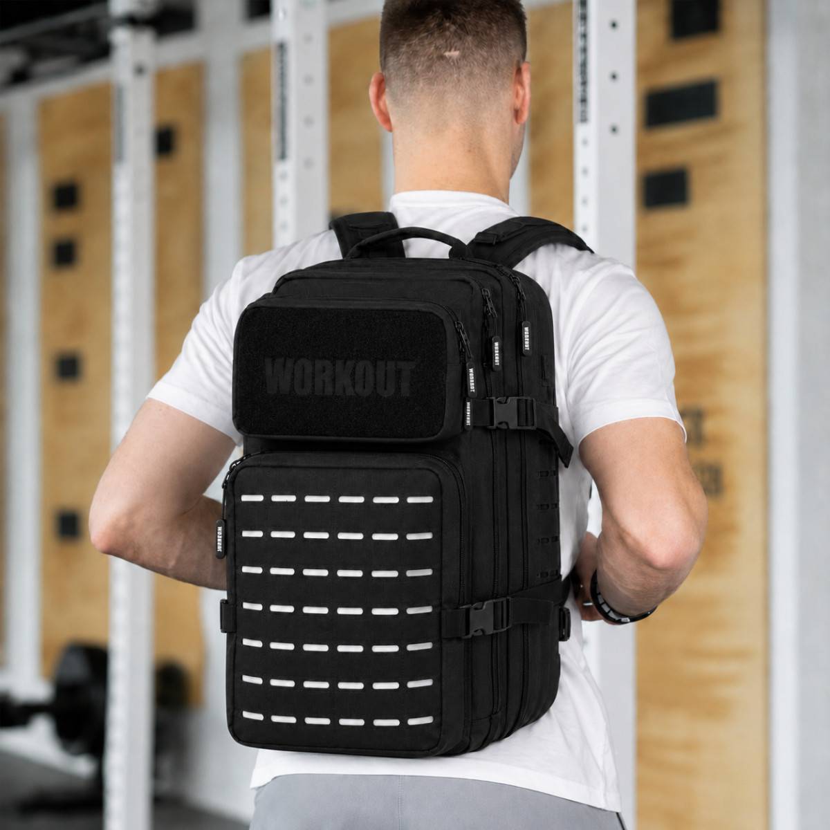 Fitness bag WORKOUT 2.0 - white/black