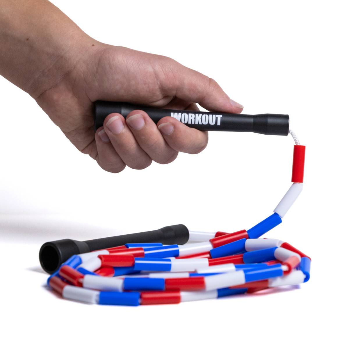 WORKOUT Childrens Beaded Jump Rope - Adjustable - Tricolor