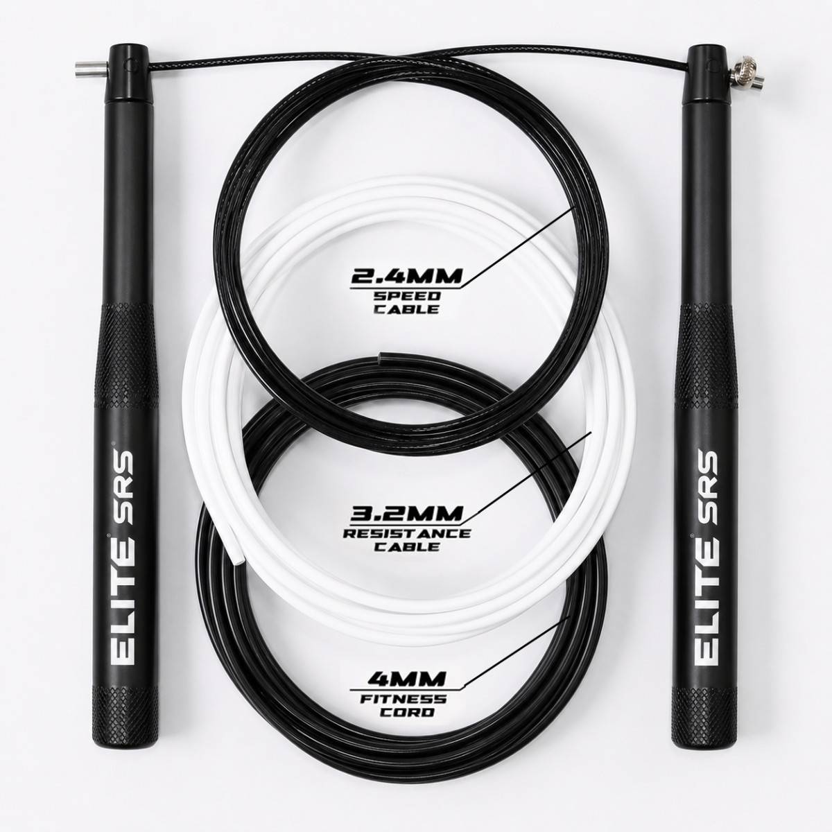 Švihadlo Performance Speed Rope - 3 Cable Bundl - black