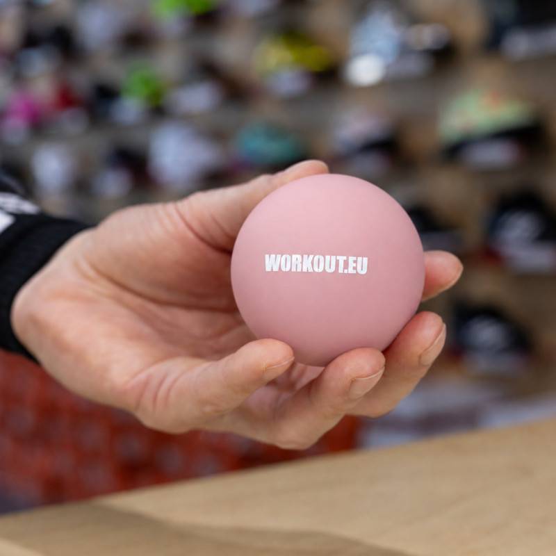 Massageball Lacrosse Ball WORKOUT - puderrosa