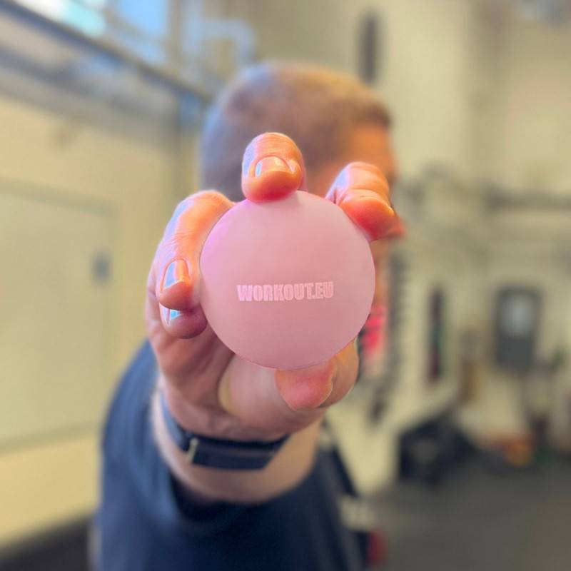 Massageball Lacrosse Ball WORKOUT - puderrosa