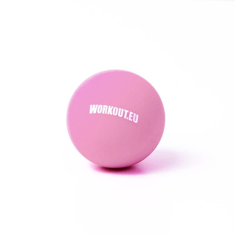 Massageball Lacrosse Ball WORKOUT - puderrosa