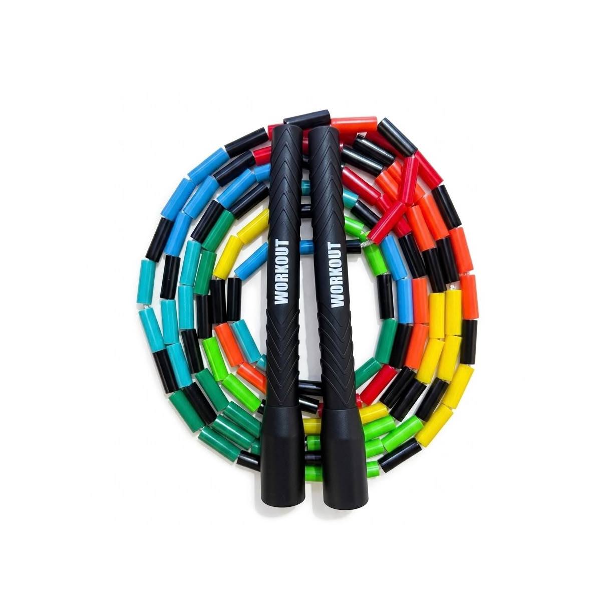 Bead jump rope WORKOUT - adjustable - coloured