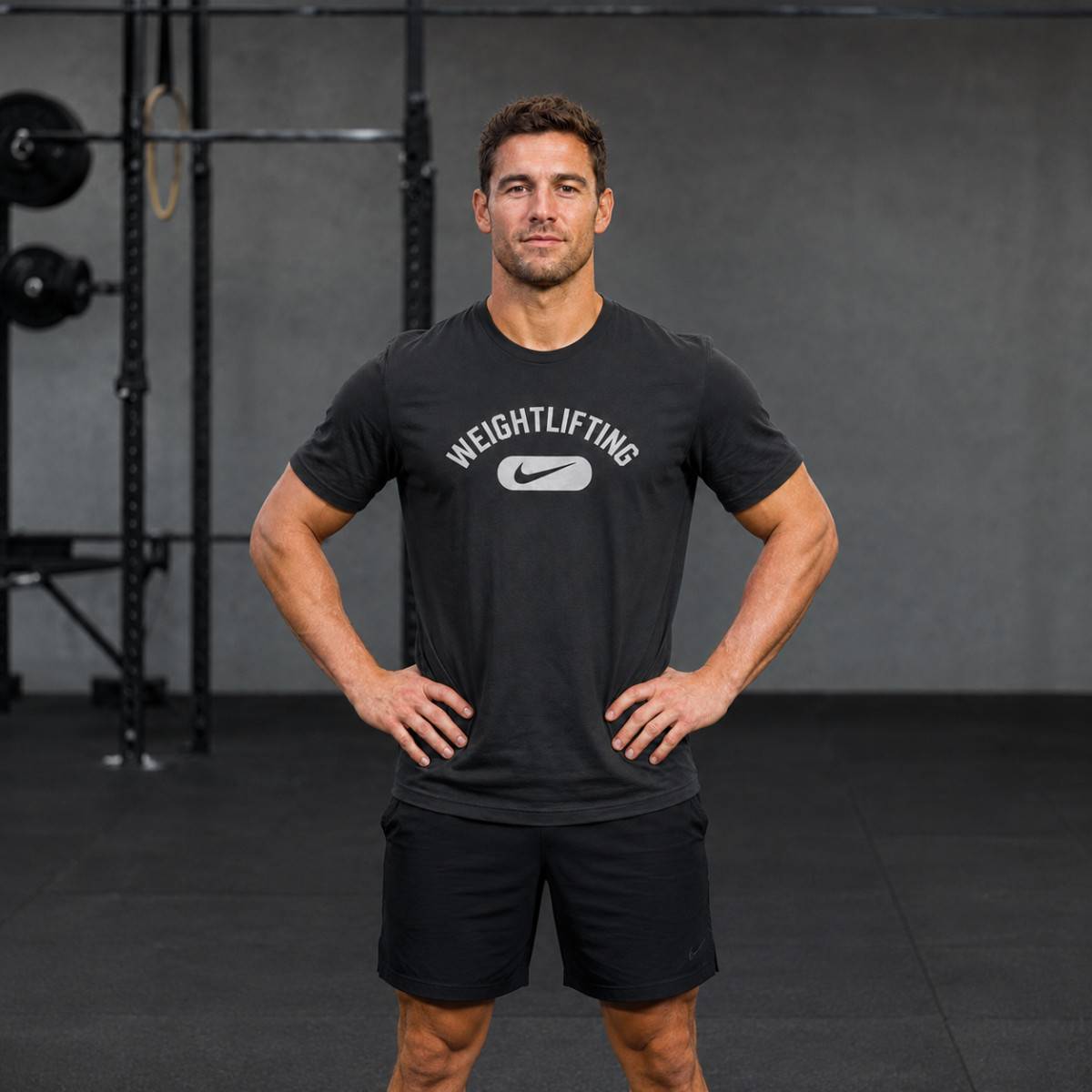 Pánské tričko Nike Weightlifting - černé