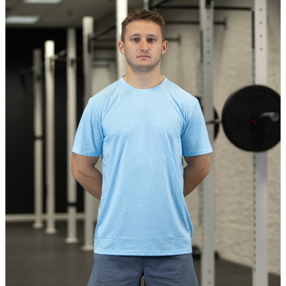 Maglietta sportiva da uomo WORKOUT - blu