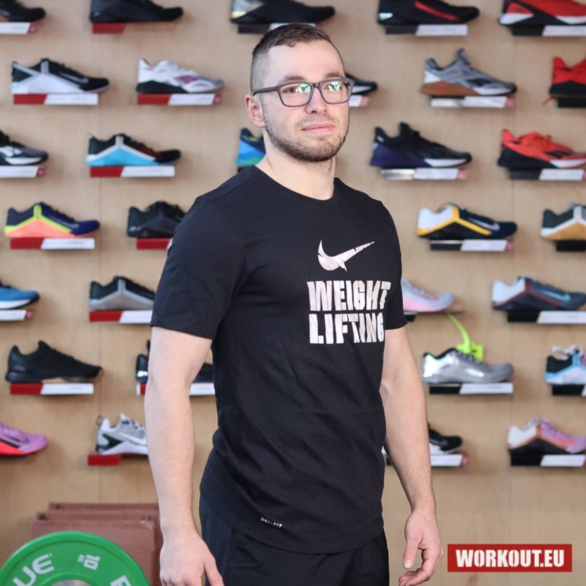 Nike Mens Tee Weightlifting - Black/White