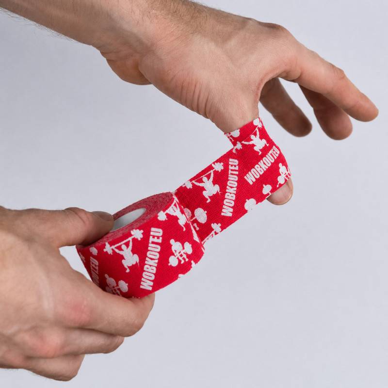 Thumb Hookgrip tape WORKOUT úzká - délka 7 m (red)