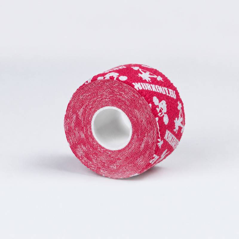 GYMPACK 32 pezzi - Nastro Thumb Hookgrip WORKOUT stretto - lunghezza 7 m (rosso)