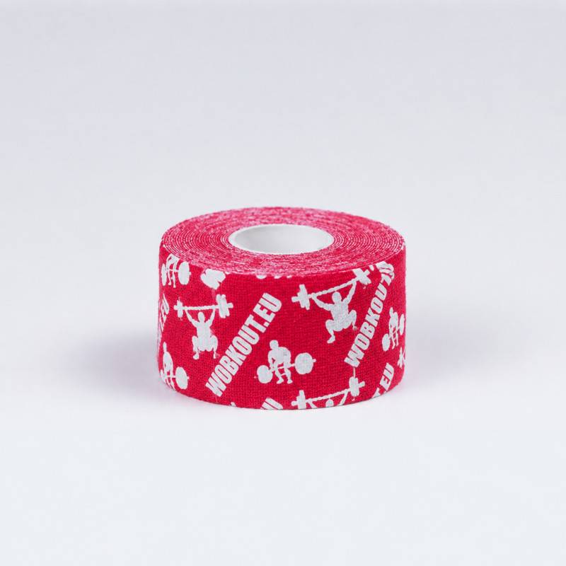 GYMPACK 32 pezzi - Nastro Thumb Hookgrip WORKOUT stretto - lunghezza 7 m (rosso)