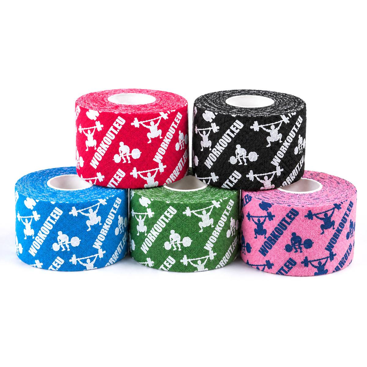 Set 5 kusů thumb tape WORKOUT úzká - délka 7 m