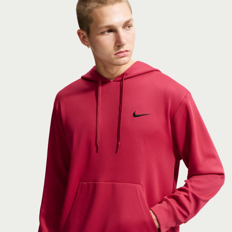 Pánská mikina Nike Dri-FIT s kapucí a UV ochranou - rot