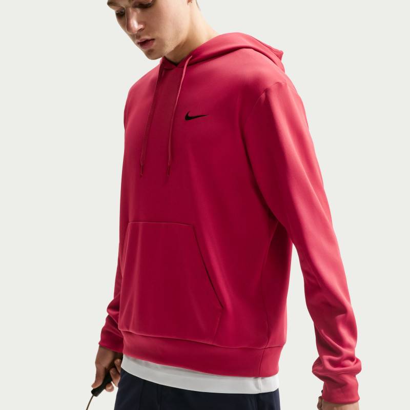 Pánská mikina Nike Dri-FIT s kapucí a UV ochranou - rot