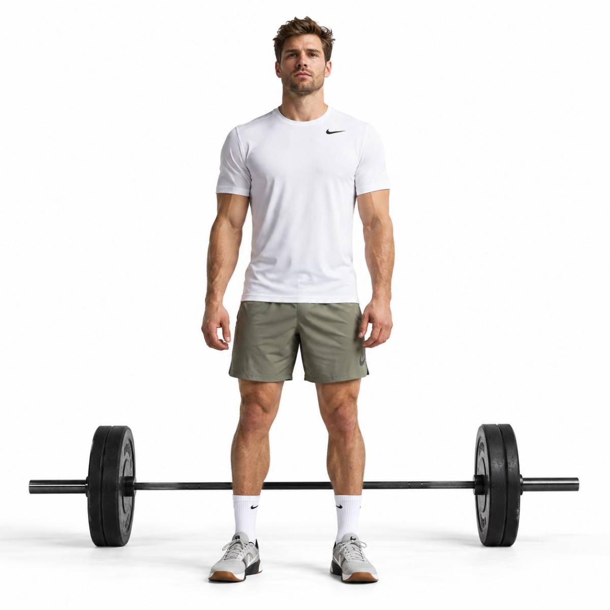 Mens Nike Dri-FIT Training T-Shirt, White/Black