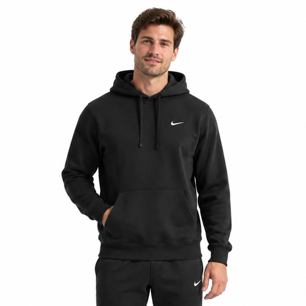 Felpa da uomo Nike Dri-FIT con cappuccio e protezione UV - nera