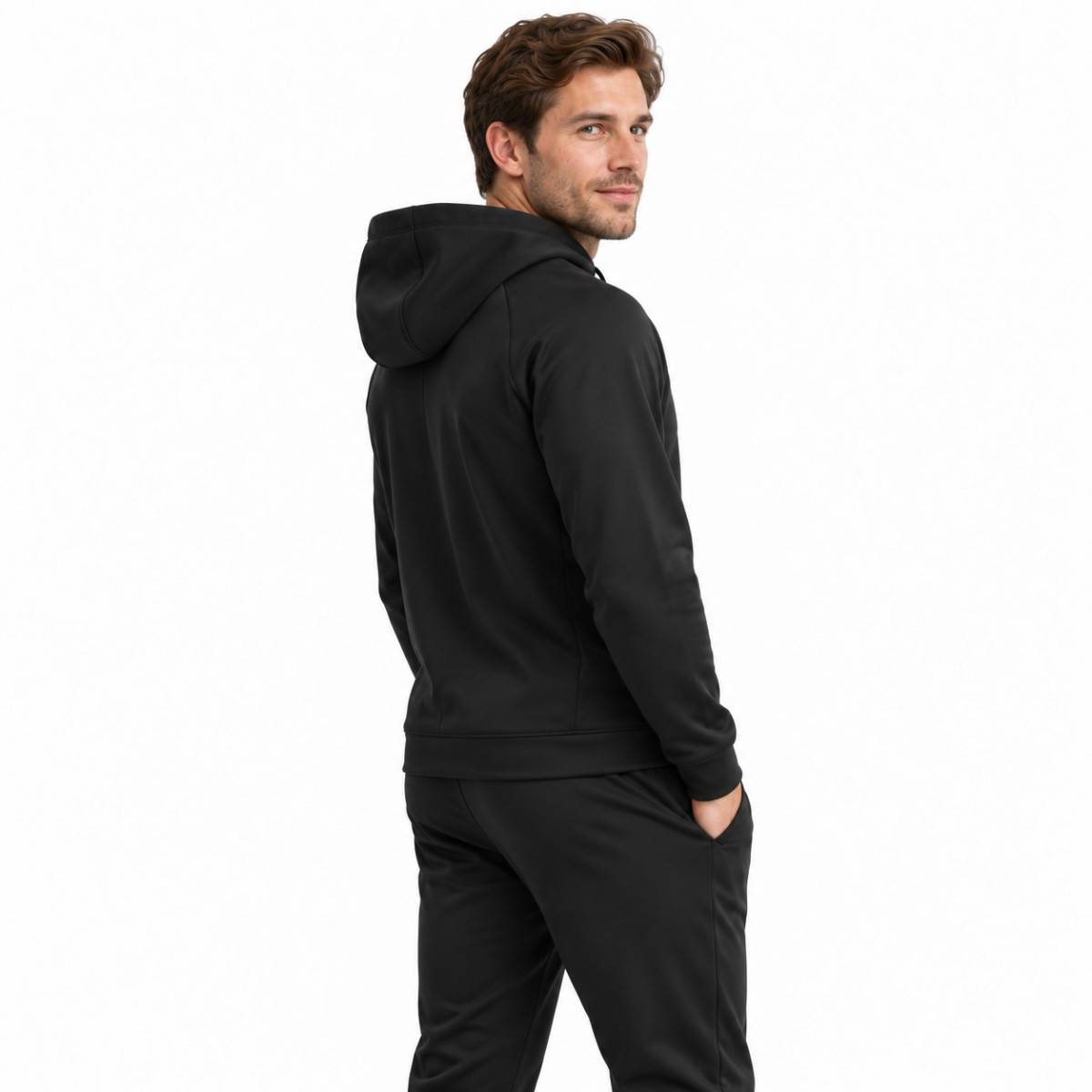 Felpa da uomo Nike Dri-FIT con cappuccio e protezione UV - nera