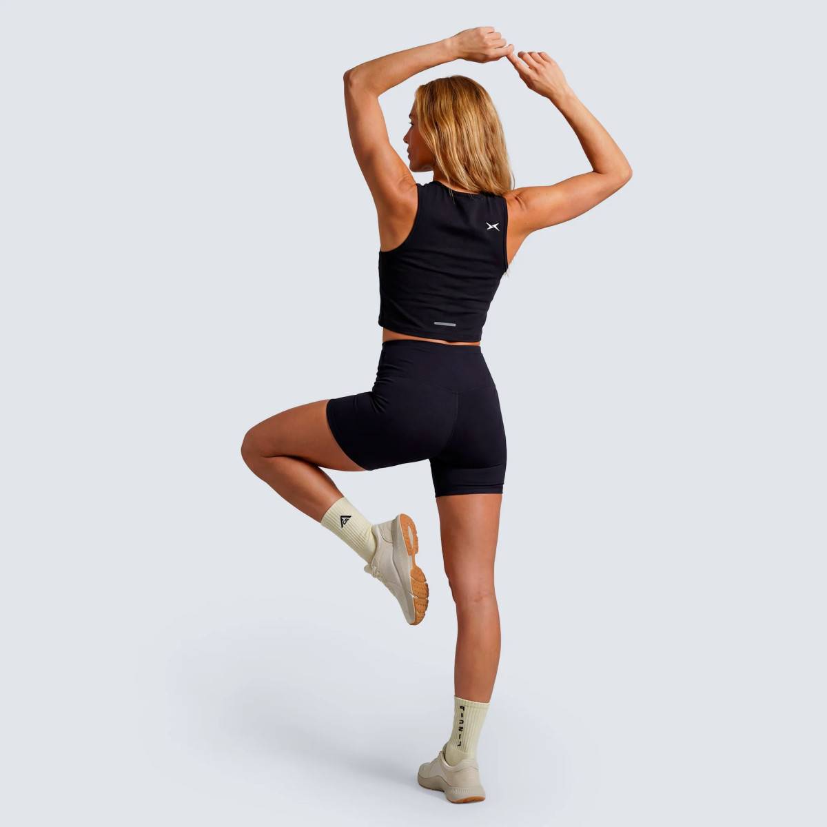 Crop top da donna Picsil Performance SS26 - nero