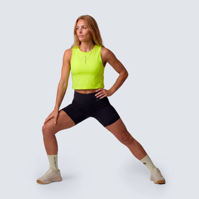 Dámské crop top Picsil Performance SS26 - citrus