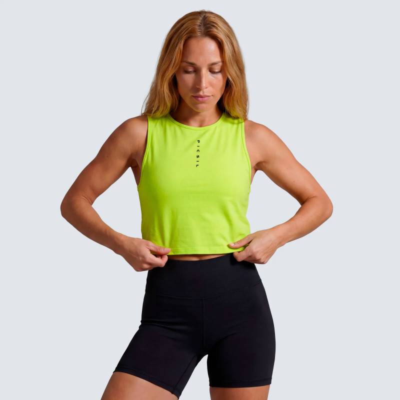 Dámské crop top Picsil Performance SS26 - citrus