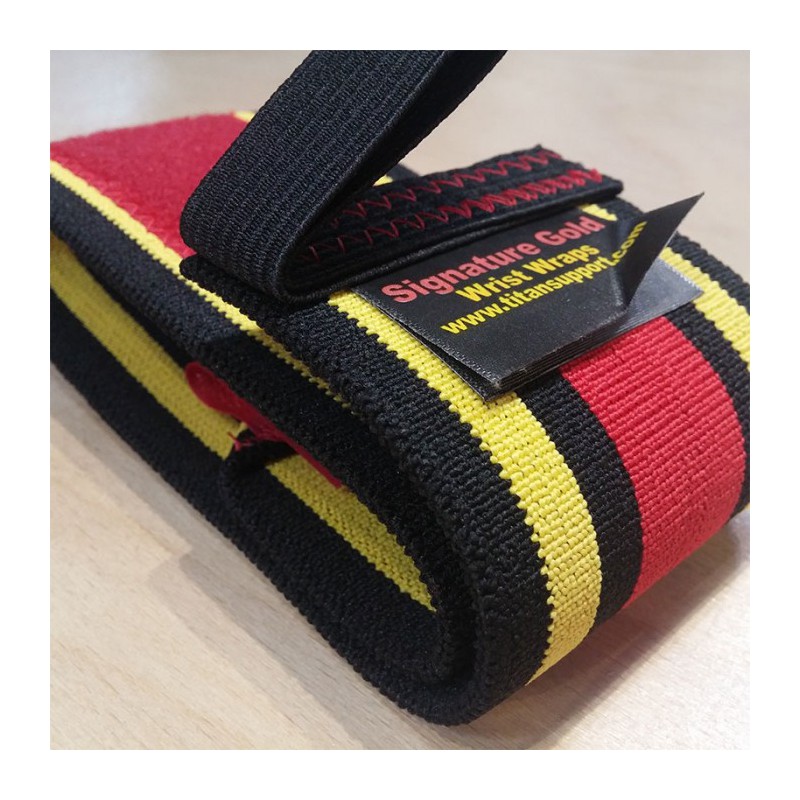 Handgelenkbandagen Titan Signature Gold 50 cm extreme hart