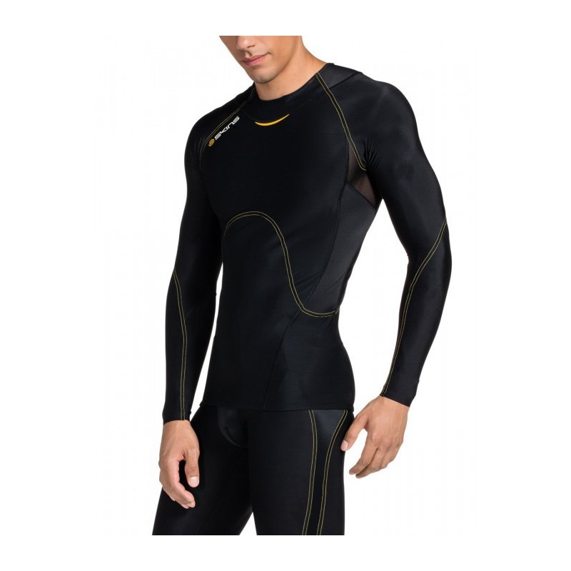 Man compression T-Shirt long sleeve A400 Bio