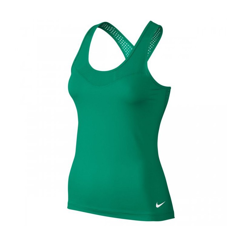 Woman top Nike Pro Hypercool Tank - green