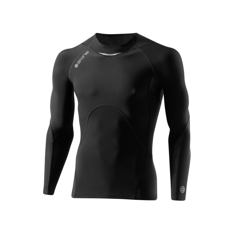 Man compression T-Shirt long sleeve A400 Bio charcoal