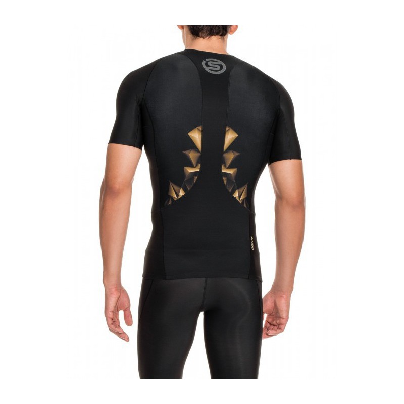 Herren T-Shirt kompressions kurzarm A400 - gold