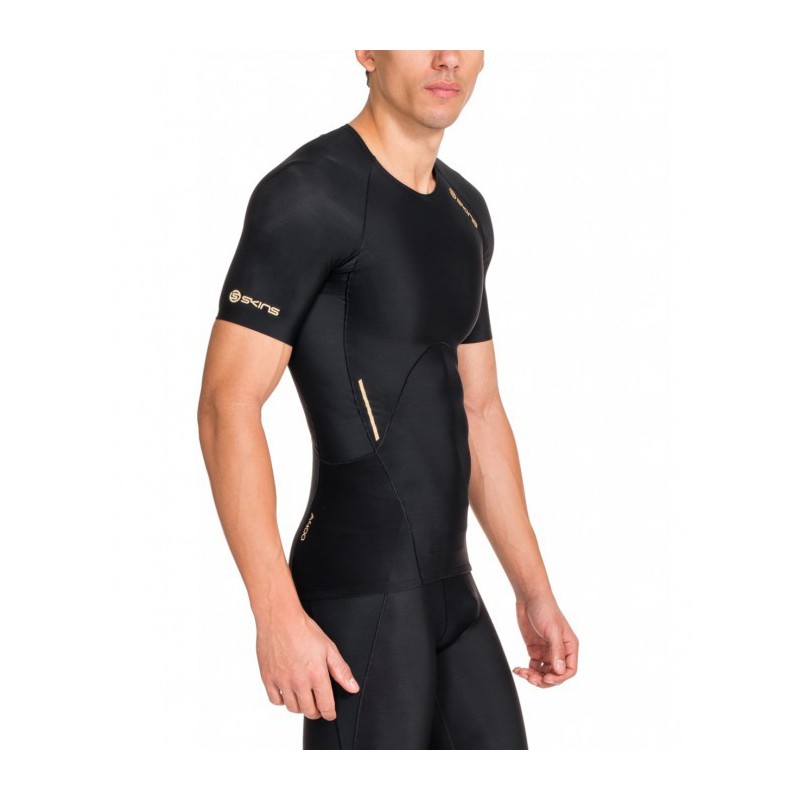 Herren T-Shirt kompressions kurzarm A400 - gold