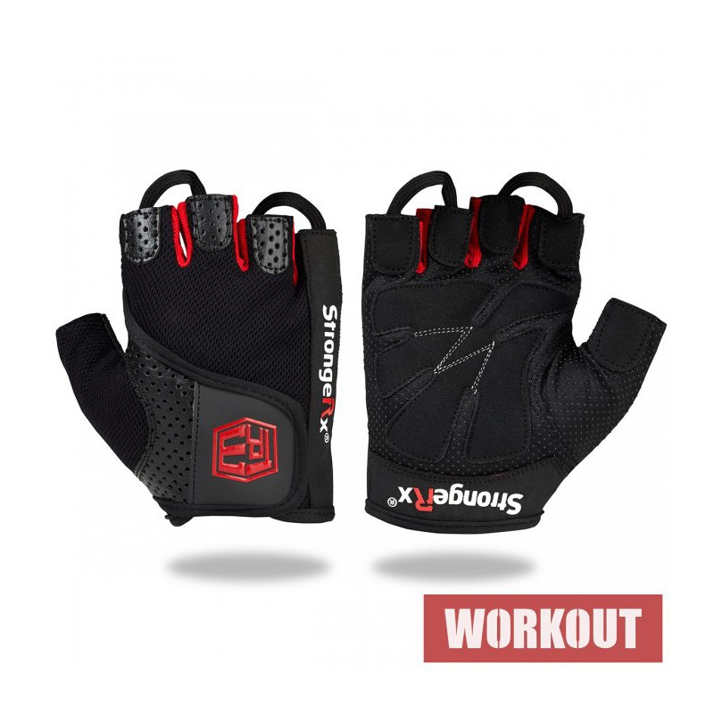 StrongerRx TR3 Weightlifting Gloves / Black