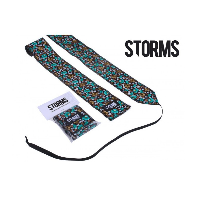 Zpevňovač zápěstí STORMS Wrist Wraps - Green Flower