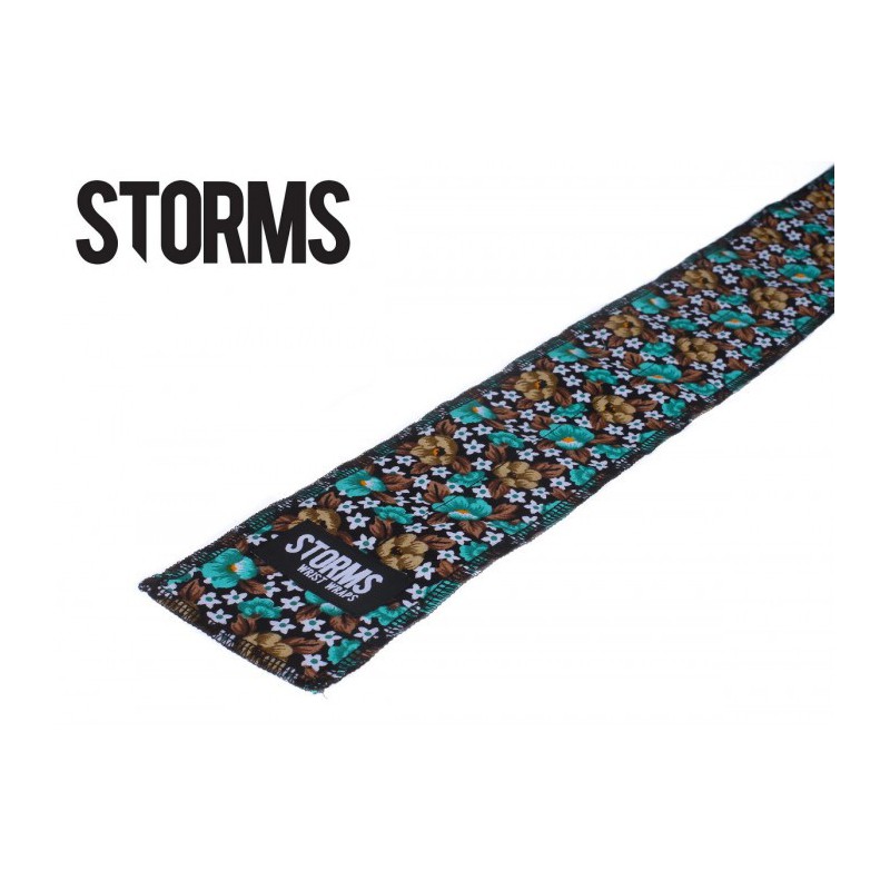 Zpevňovač zápěstí STORMS Wrist Wraps - Green Flower