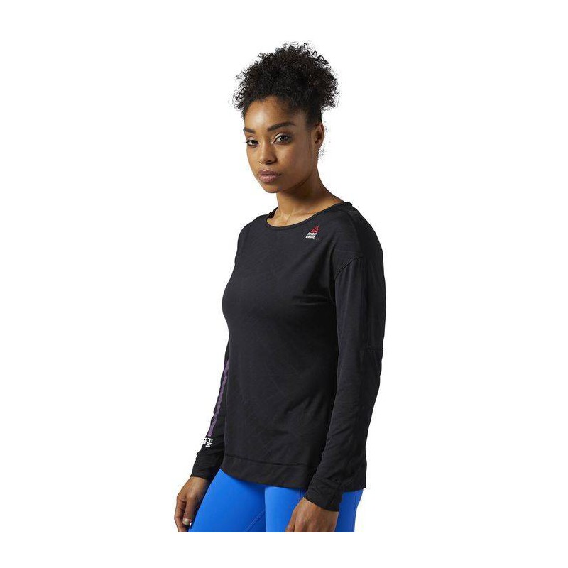 Dámské triko CrossFit JACQUARD LS TEE BQ5225