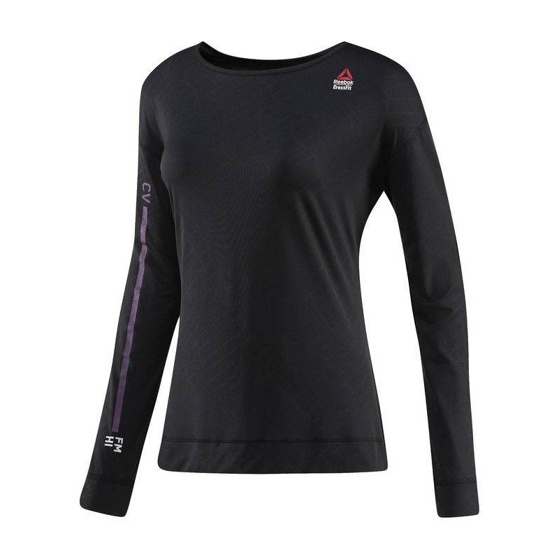Dámské triko CrossFit JACQUARD LS TEE BQ5225